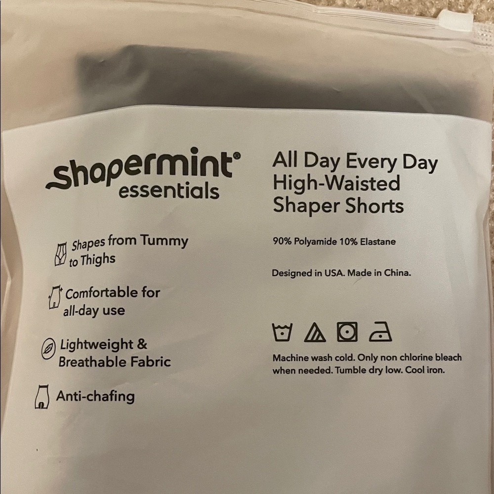 Shapermint All Day Every Day Black High-Waisted Shaper Shorts - Picture 8 of 8